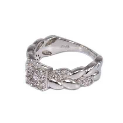 Köves fantázia ezüst gyűrű 