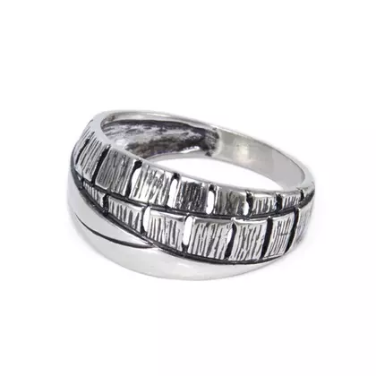 Antikolt áttört ezüst gyűrű 
