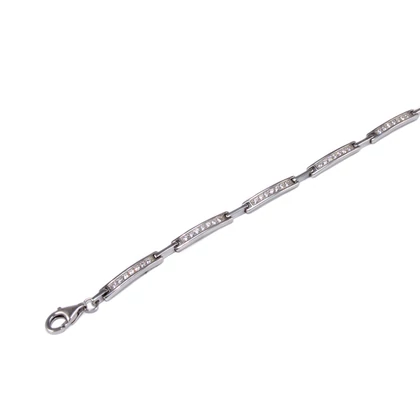 Stiftes köves ezüst karlánc Stiftes köves ezüst karlánc