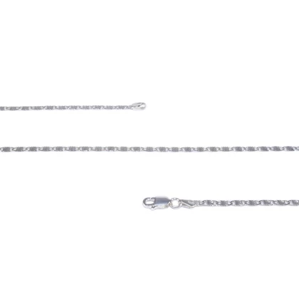 Vésett betétes pancer ezüst nyaklánc