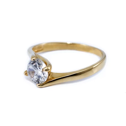 Köves szoliter arany eljegyzési gyűrű