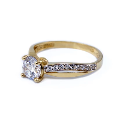 Köves arany eljegyzési gyűrű