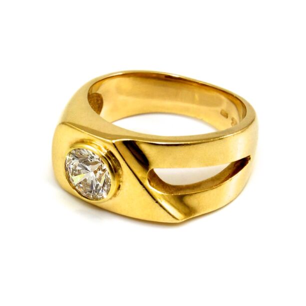 Gyémánt köves arany gyűrű