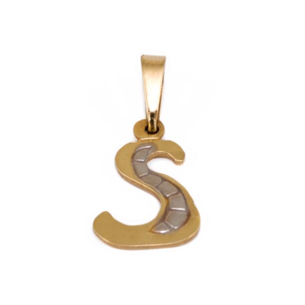Arany "S" betű medál