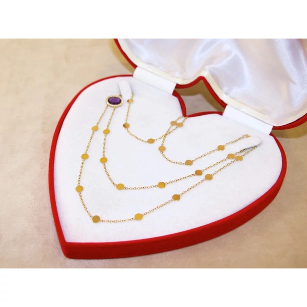 Új arany anker + ametiszt lánc Új arany anker + ametiszt lánc