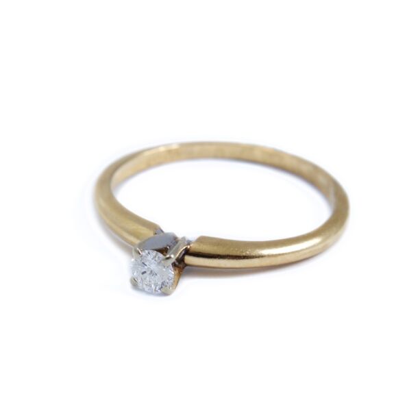 Bicolor arany gyémánt köves gyűrű