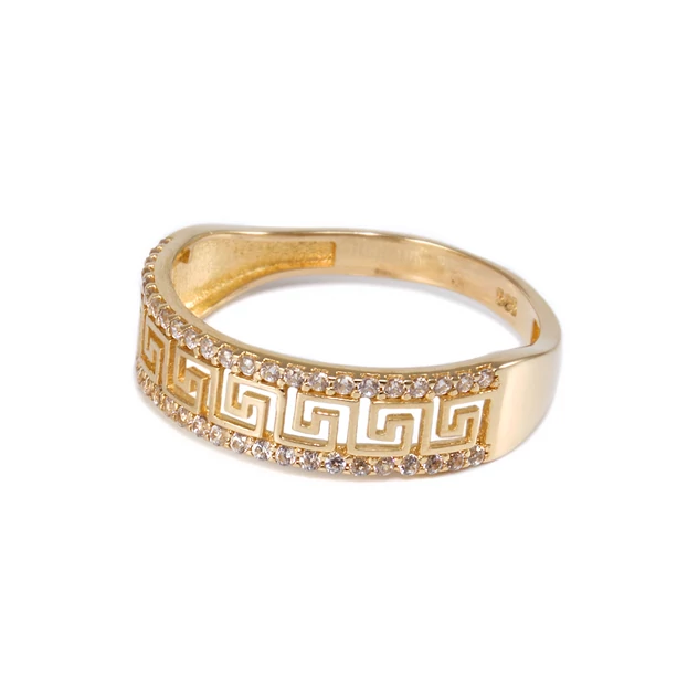 Köves görög mintás arany gyűrű Köves görög mintás arany gyűrű