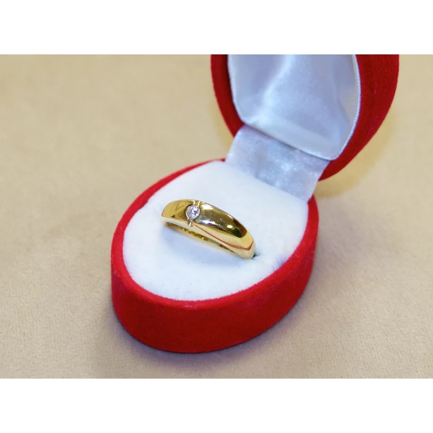 Felújított arany 1 köves hullám gyűrű Felújított arany 1 köves hullám gyűrű