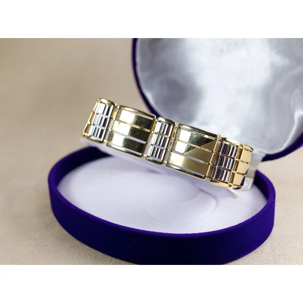 Bicolor arany férfi karkötő Bicolor arany férfi karkötő