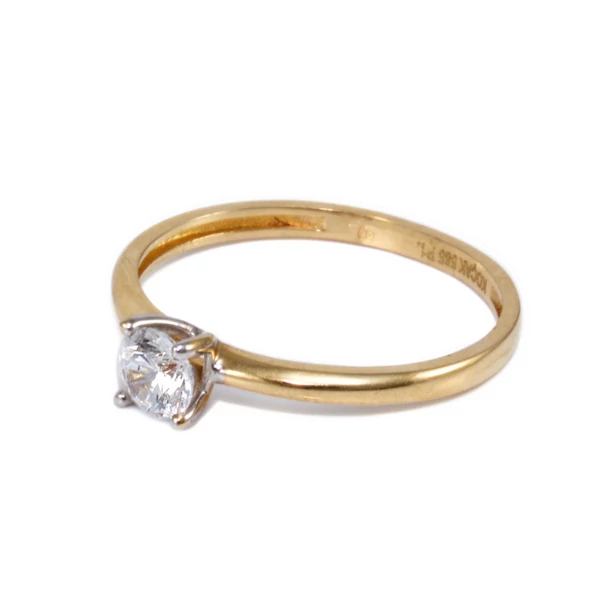 Bicolor eljegyzési arany gyűrű Bicolor eljegyzési arany gyűrű