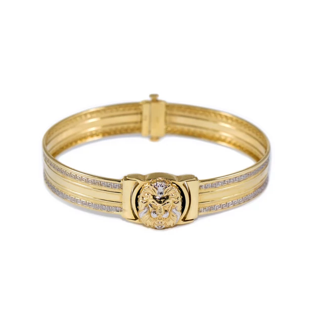 Bicolor arany oroszlános karkötő  Bicolor arany oroszlános karkötő