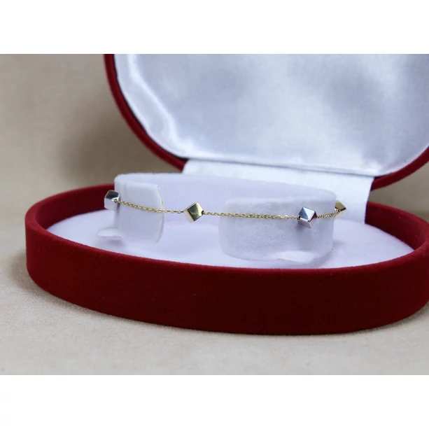 Új arany anker + bicolor kockák karlánc Új arany anker + bicolor kockák karlánc