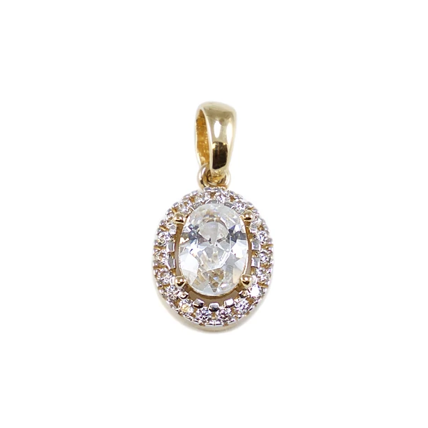 Sárga arany köves medál Sárga arany köves medál