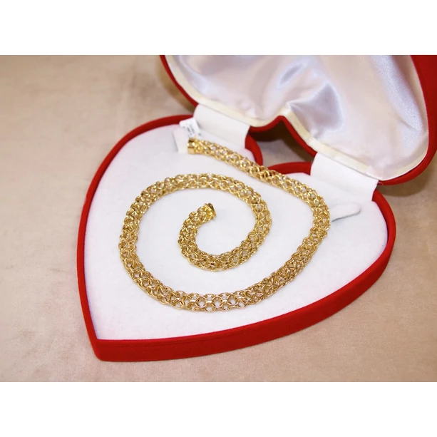 Felújított arany áttört hengeres lánc