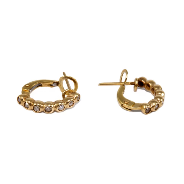 Gyémánt köves arany fülbevaló  Gyémánt köves arany fülbevaló