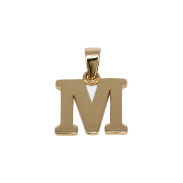 Fényes "M" betű medál