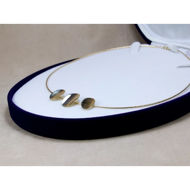 Új arany 3 ovál nyakék Új arany 3 ovál nyakék