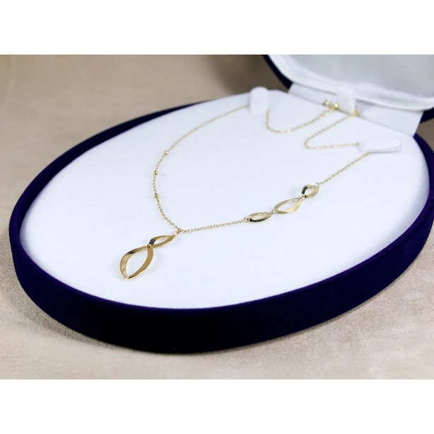 Új arany bogyós, betétes anker nyaklánc. Új arany bogyós, betétes anker nyaklánc.