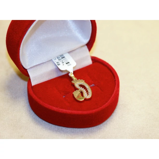 Felújított arany köves talpacskák medál Felújított arany köves talpacskák medál