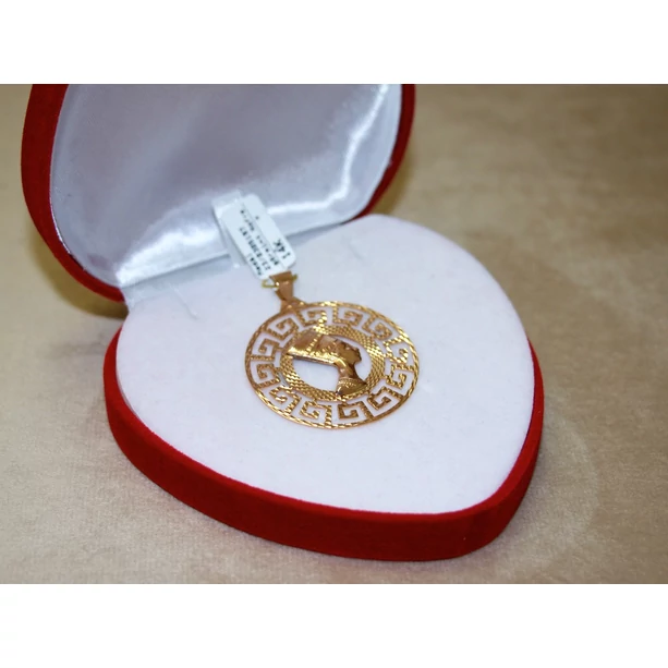 Felújított arany görög mintás Nofretiti medál Felújított arany görög mintás Nofretiti medál