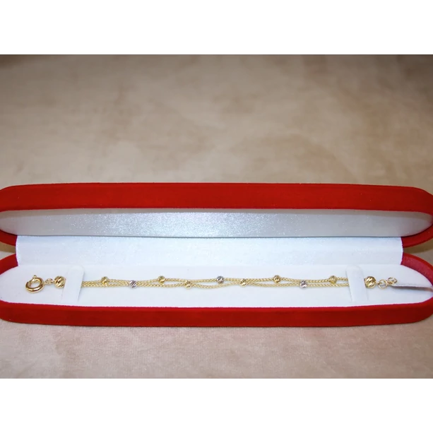 Új arany 2 soros henger bicolor karlánc Új arany 2 soros henger bicolor karlánc