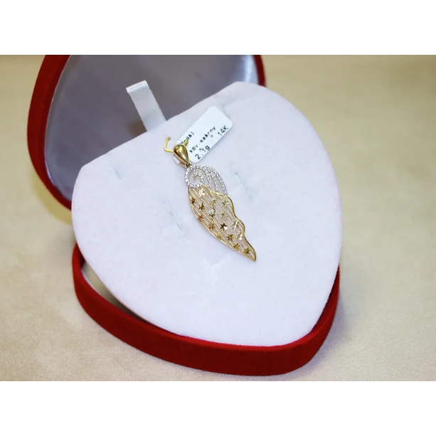 Új arany köves szárny medál Új arany köves szárny medál