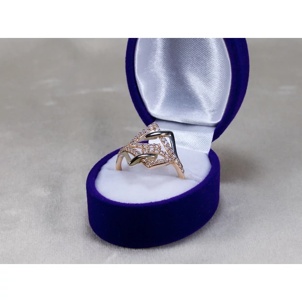 Felújított bicolor arany gyűrű cirkónia kövekkel Felújított bicolor arany gyűrű cirkónia kövekkel