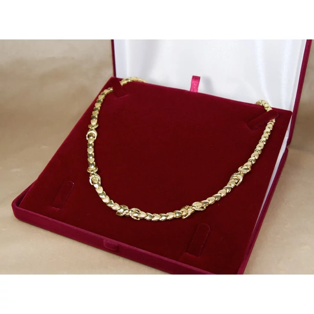 Felújított préselt szíves arany nyakék Felújított préselt szíves arany nyakék