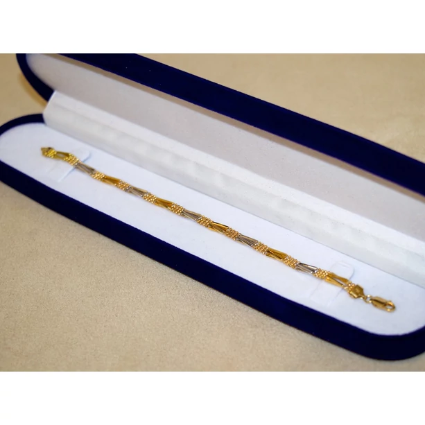 Felújított arany bicolor pálcás bogyós lánc Felújított arany bicolor pálcás bogyós lánc