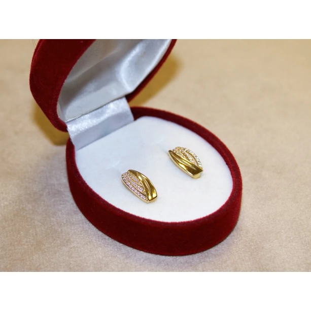 Felújított arany 3 kősoros fülbevaló Felújított arany 3 kősoros fülbevaló