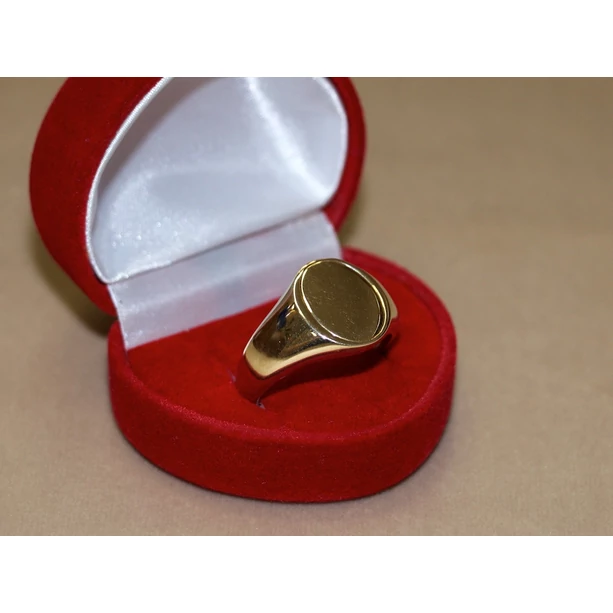 Új arany ovál pecsét gyűrű Új arany ovál pecsét gyűrű