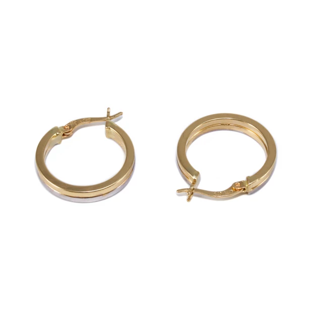 Bicolor arany karika fülbevaló Bicolor arany karika fülbevaló