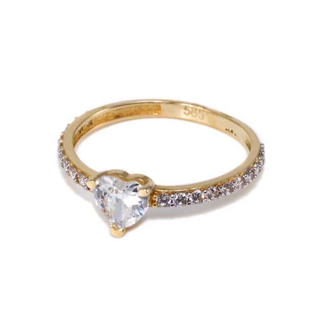 Köves eljegyzési arany gyűrű  Köves eljegyzési arany gyűrű