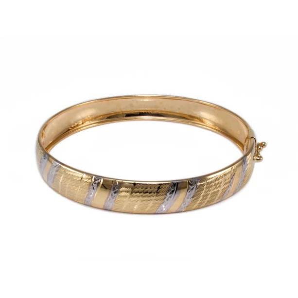 Bicolor vésett és matt arany karreif Bicolor vésett és matt arany karreif