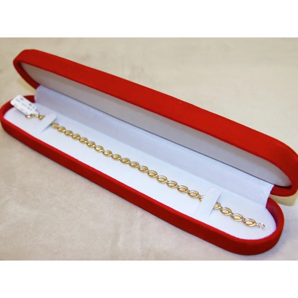 Új arany préselt ovál szemes karlánc Új arany préselt ovál szemes karlánc