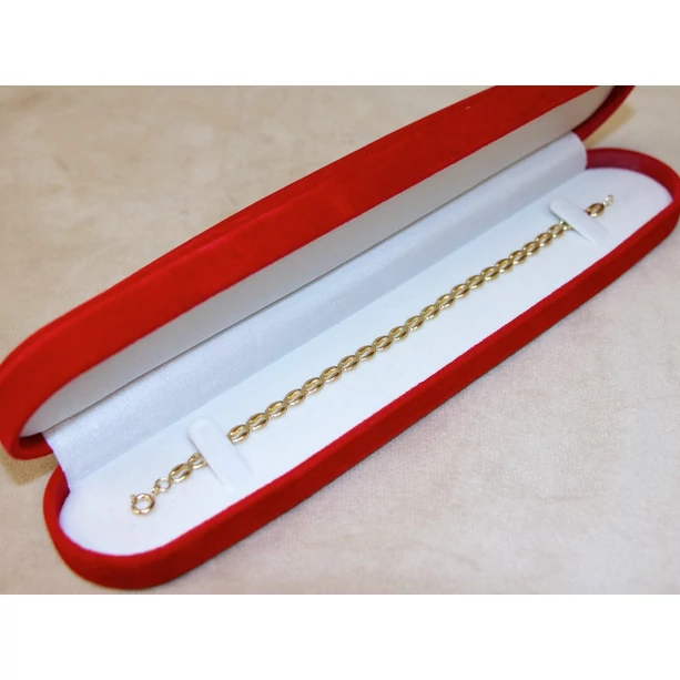 Új arany préselt ovál szemes karlánc Új arany préselt ovál szemes karlánc