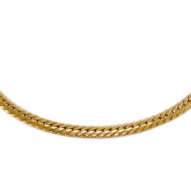 Lapított spiga arany nyaklánc Lapított spiga arany nyaklánc