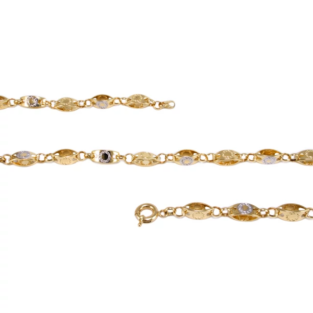 Bicolor barakka jellegű arany nyaklánc Bicolor barakka jellegű arany nyaklánc