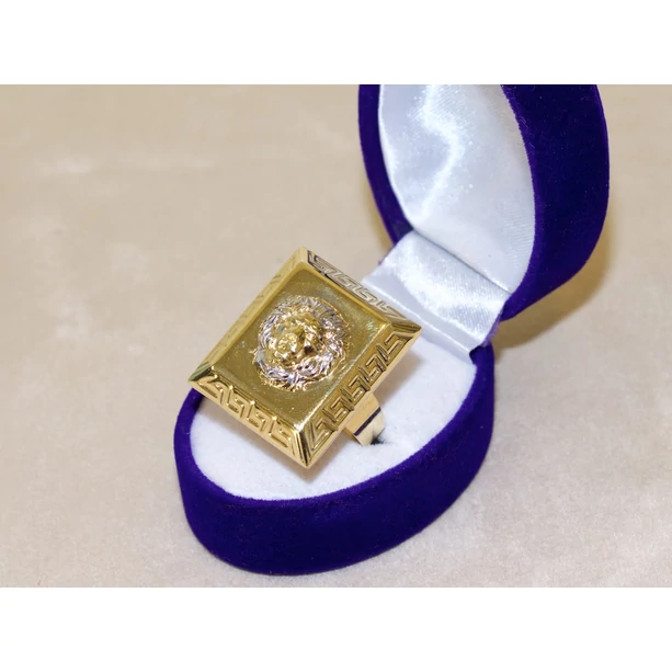 Új arany oroszlán pecsét gyűrű Új arany oroszlán pecsét gyűrű