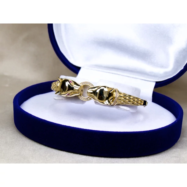 Felújított köves arany párducos karkötő Felújított köves arany párducos karkötő