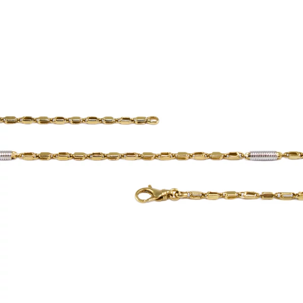 Bicolor arany rugó betétes nyaklánc Bicolor arany rugó betétes nyaklánc