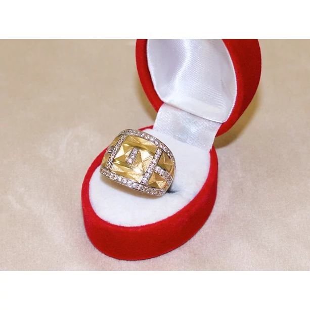 Új arany köves fantázia gyűrű Új arany köves fantázia gyűrű