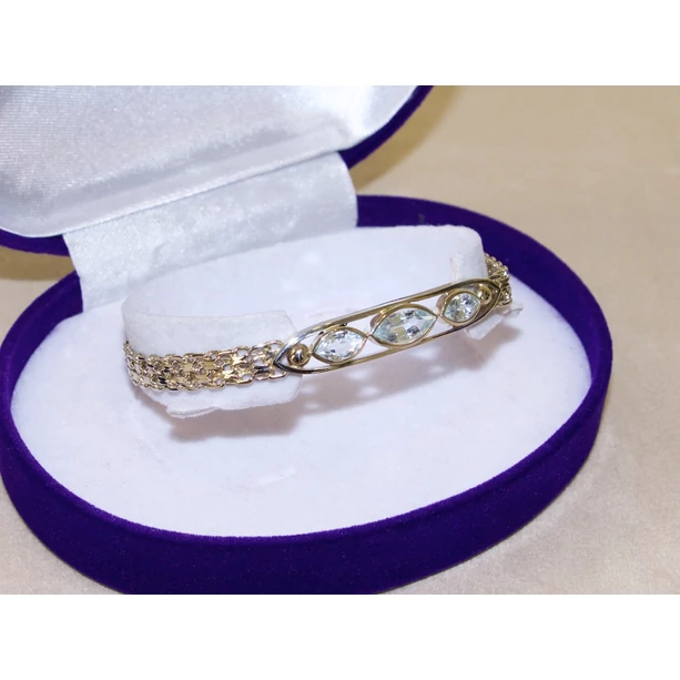 Felújított fehérarany köves karlánc Felújított fehérarany köves karlánc