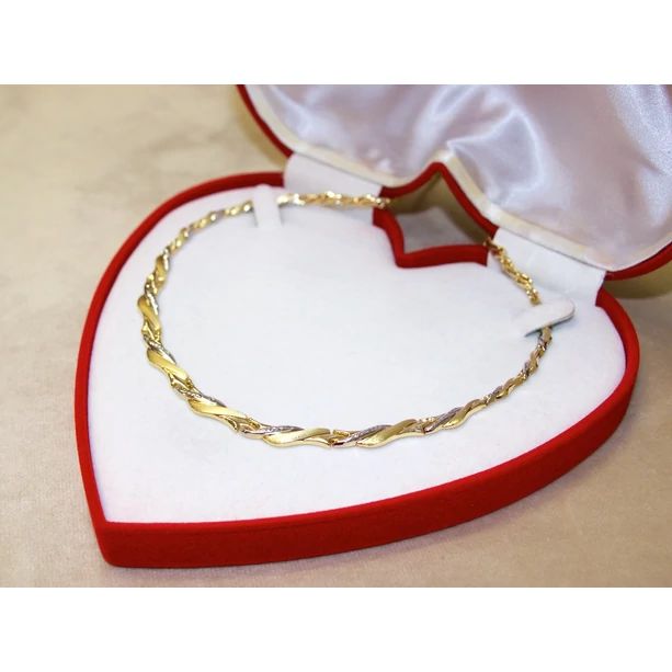 Új arany bicolor vésett nyakék Új arany bicolor vésett nyakék