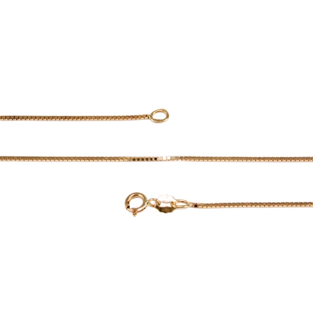 Velencei kocka arany nyaklánc 