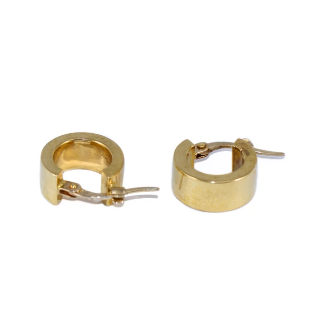 Széles arany karika fülbevaló Széles arany karika fülbevaló