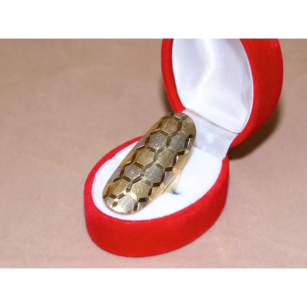 Felújított arany bicolor vésett fantázia gyűrű Felújított arany bicolor vésett fantázia gyűrű