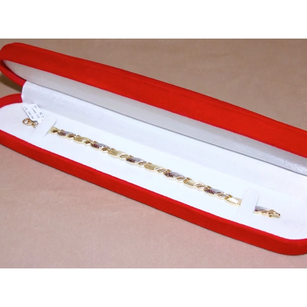 Új arany bicolor vésett karlánc Új arany bicolor vésett karlánc