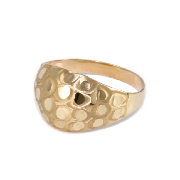 Vésett matt domború lemez arany gyűrű  Vésett matt domború lemez arany gyűrű