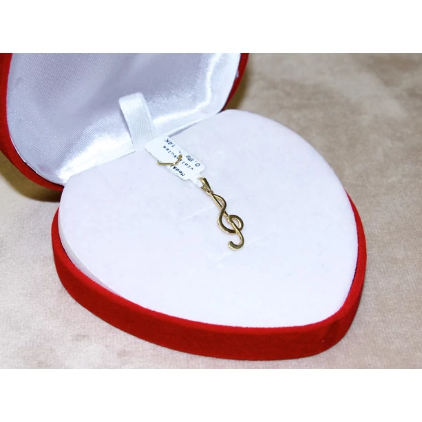 Új arany violinkulcs medál Új arany violinkulcs medál